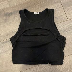 Cut out crop top